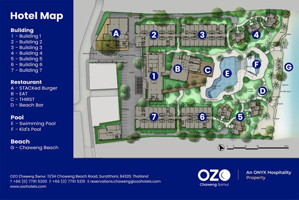 Resort Map - (OZO Chaweng Samui) أوزو تشاوينج ساموي